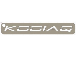 skoda kodiaq trousseau de clés 3d l'impression 3d print model - Mito3D
