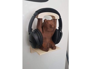 bose urso fones de ouvido titular áudio 3d print model - Mito3D