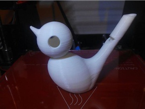 oiseau coup de sifflet long à l'aise queue musique 3d print model - Mito3D