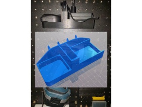 ryobi cd-12 broca fonte de alimentação do carregador pegboard titular ferramenta os titulares caixas monte 3d print model - Mito3D