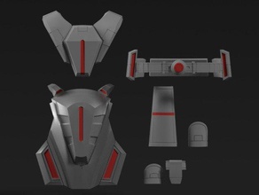 ant-man, wasp las piezas de la armadura props antman en licuadora cosplay marvel 3d print model - Mito3D