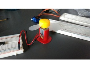 mini dc motor stand gadgets 3d print model - Mito3D