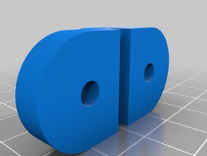 my customized parametric ring mounting bracket parts 3d print model - Mito3D