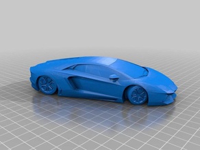 lamborghini 3d la impresión coche deportivo 3d print model - Mito3D