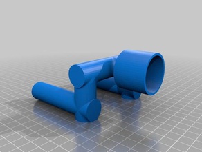 mpcnc dust hose connector 3d printing add-on 3d print model - Mito3D