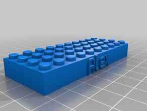 alex lego block construction toys customized 3d print model - Mito3D