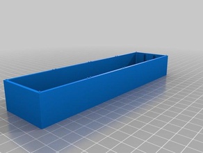 1x4 a tutta altezza unitbin i contenitori box vano cassetto inserto fodera organizzatore di archiviazione vassoio 3d print model - Mito3D