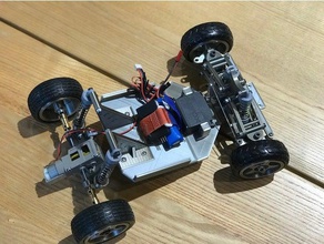 ef rc-1 vehículos La impresión en 3d diy la caja de cambios motor rc bricolaje tamiya 3d print model - Mito3D
