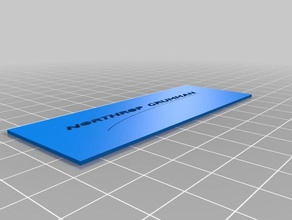 northrop grumman estêncil a arte as ferramentas personalizado 3d print model - Mito3D