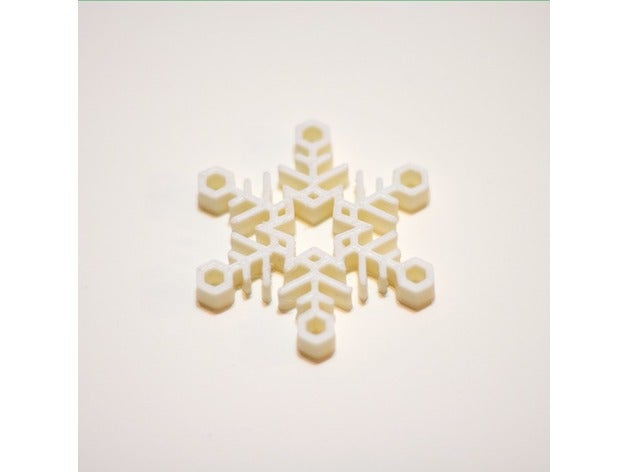 snowflake accessories charm 3D print model - Mito3D