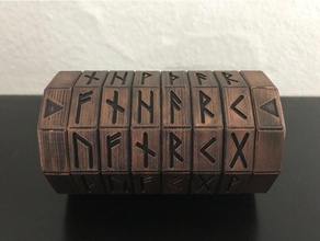 rune projet de code cryptex mazebox puzzles 3d print model - Mito3D
