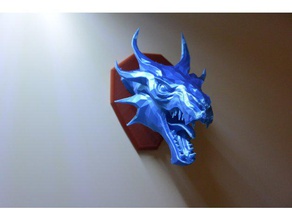 skyrim swamp dragon wall trofeo sculture dovahkiin dovahkin i draghi dragonslayer monster voce trofei viking montaggio a parete 3d print model - Mito3D