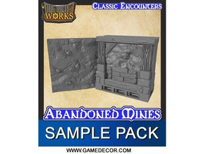 abandoned mines sample pack games dungeon dungeons dragons dungeonworks infinitylock pathfinder rpg 3d print model - Mito3D