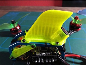 transtec Yıldırım yarış köpekbalığı yüzgeci uxii monte edin rc araç anten axii drone eachine gerçek Kare kurbağa lolipop quadrocopter güdük 3d print model - Mito3D