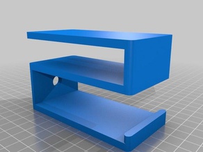 meine angepasste parametrische Schreibtisch hook-Loch für Kopfhörer Kabel-Haken-Kopfhörer-band office 3d print model - Mito3D