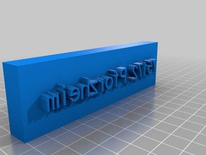 özel kişiselleştirilebilir damga pf benim işaretler logoları 3d print model - Mito3D