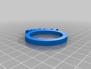 minha personalizado anéis de guardanapo há a cozinha jantar 3d print model - Mito3D