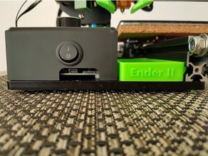 textified ender 2 tray 3d printer accessories aufbewahrung creality werkzeughalter 3d print model - Mito3D