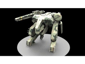 metal gear rex de vídeo jogos o personagem a figura figurine máquina mecha modelo robô robótica robôs em escala tanque videogame 3d print model - Mito3D