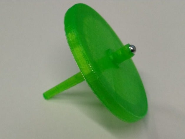 spinning top easy print works great mechanical toys 3D print model - Mito3D