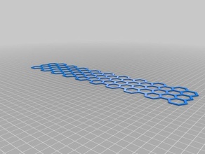 my customized honeycomb pattern generator math 3d print model - Mito3D