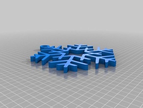 flocon de neige art fiocco di neve 3d print model - Mito3D