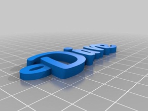 diane organização personalizado 3d print model - Mito3D