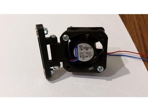 magnético de montaje del ventilador titular 3d la impresora accesorios 3d print model - Mito3D