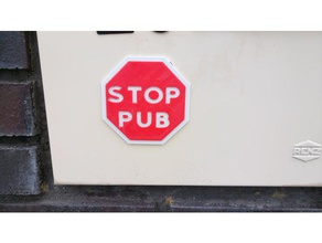 stoppen pub diy Werbung bricoloup publicit stop-Werbung 3d print model - Mito3D