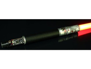 propboard lightsaber chassis 25mm electronics props 3d print model - Mito3D