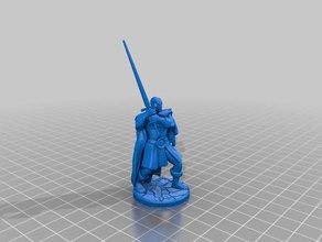goliath fighter barbarian games 28mm dnd miniature pathfinder 3d print model - Mito3D