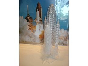 space shuttle taglio laser veicoli 3d print model - Mito3D