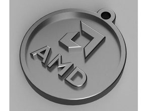amd llavero llaveros 3d print model - Mito3D