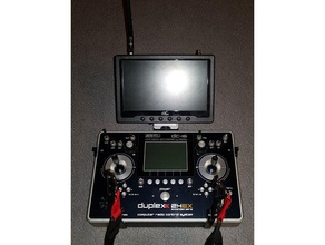 monitor mount jeti dc-1416 rc transmitters vehicles dc-16 phone 3d print model - Mito3D