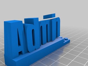 admin sanat araçlar özelleştirilmiş 3d print model - Mito3D