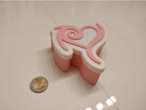 cuadro con el corazón contenedores 3d print model - Mito3D