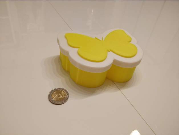 pequeña caja de la mariposa contenedores 3D print model - Mito3D