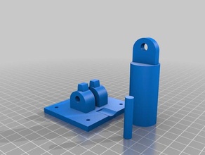 güçlendirilmiş pivot menteşe parçaları 3d print model - Mito3D