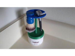tabac razor stand bathroom holder shaving 3d print model - Mito3D