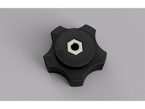 knob 1 4-20 nut parts 3d print model - Mito3D