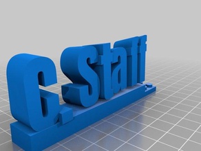 c staff art tools customized 3d print model - Mito3D