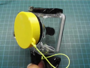 gopro hero oculus plana de la tapa lente cámara 3d print model - Mito3D