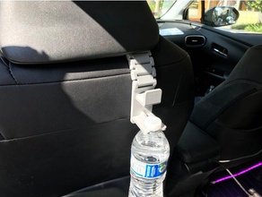 seggiolino auto poggiatesta ganci di supporto bottiglia automotive bolter titolare 3d print model - Mito3D