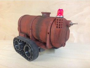 dirty old tanker r c vehicles arduino fpv rover sci-fi scenery 3d print model - Mito3D