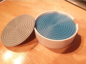 spiral coasters holder kitchen dining 3d print model - Mito3D
