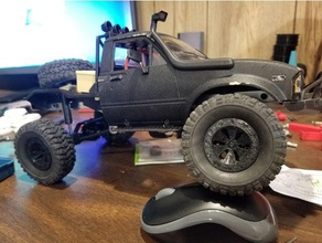 wpl en forme de larme beadlock roue rc des véhicules c14 c24 b-1 robot 3d print model - Mito3D
