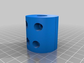 my customized coupler stepper threaded rod coupling 3d printer parts 3d print model - Mito3D