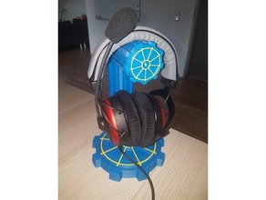 auriculares stand de la lluvia radioactiva audio 3d print model - Mito3D