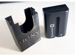 le boîtier de la batterie sony fm500h caméra 3d print model - Mito3D