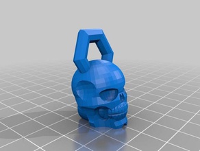 crâne pendentif bijoux 3d print model - Mito3D